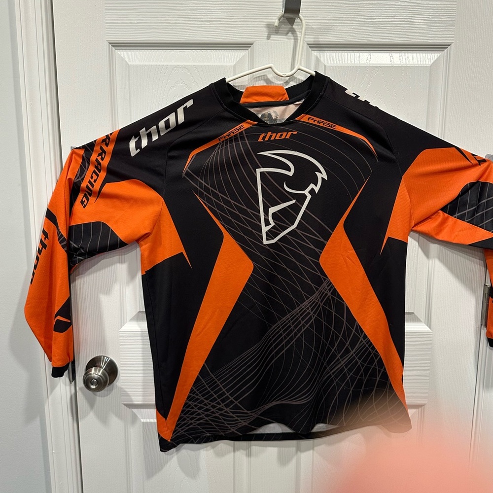 Thor Dynamic Black and Orange Racing Jersey